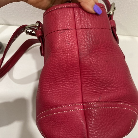 Authentic Vintage Pink Coach Purse Soho Satchel J04S-4295  Bag RARE Color - Picture 6 of 14